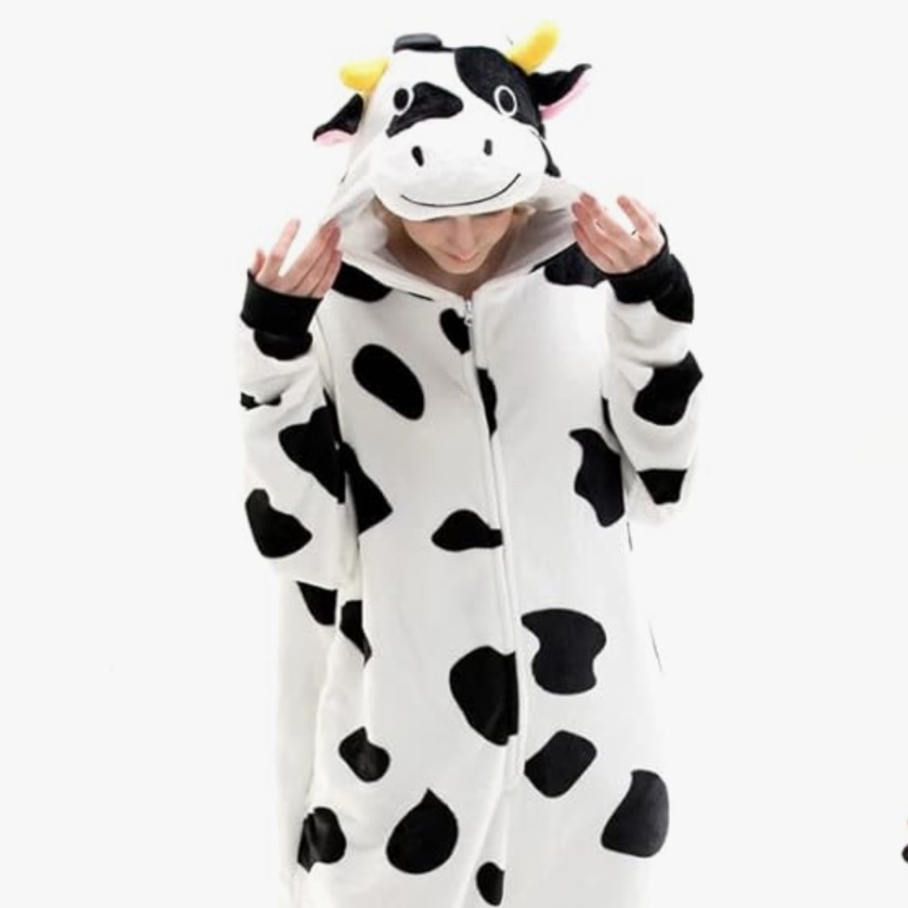 Black and White Cow Print Onesie